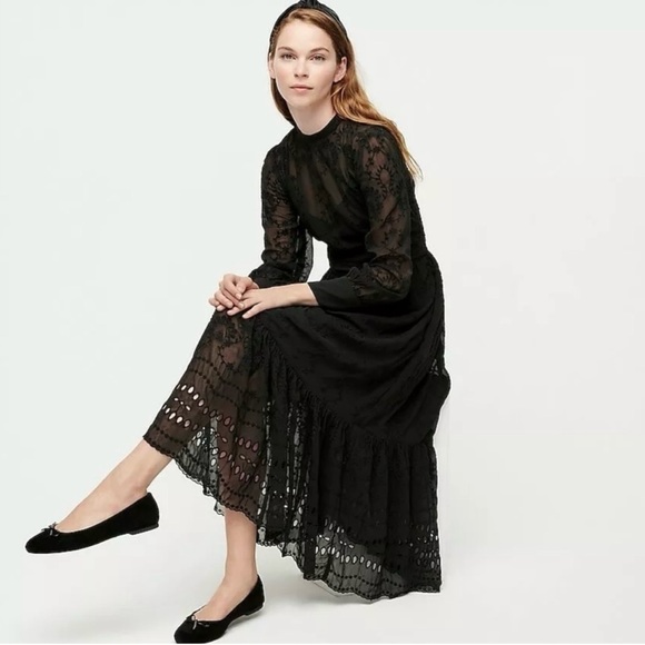 J.Crew Burgundy Lace Dress - Picture 4 of 6